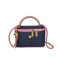 2025 luxe mode Denim femmes petit sac carré concepteur dames chaîne sacs à bandoulière loisirs Style britannique sacs à main 4