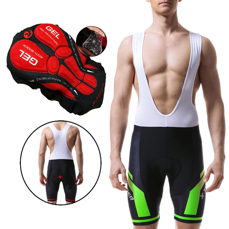 Cycling Bib Shorts X-TIGER Pro Mountain Bike Summer ShockProof 5D GEL Pad Cushion MTB Bicycle Bib Tights Triathlon cycling bib shorts