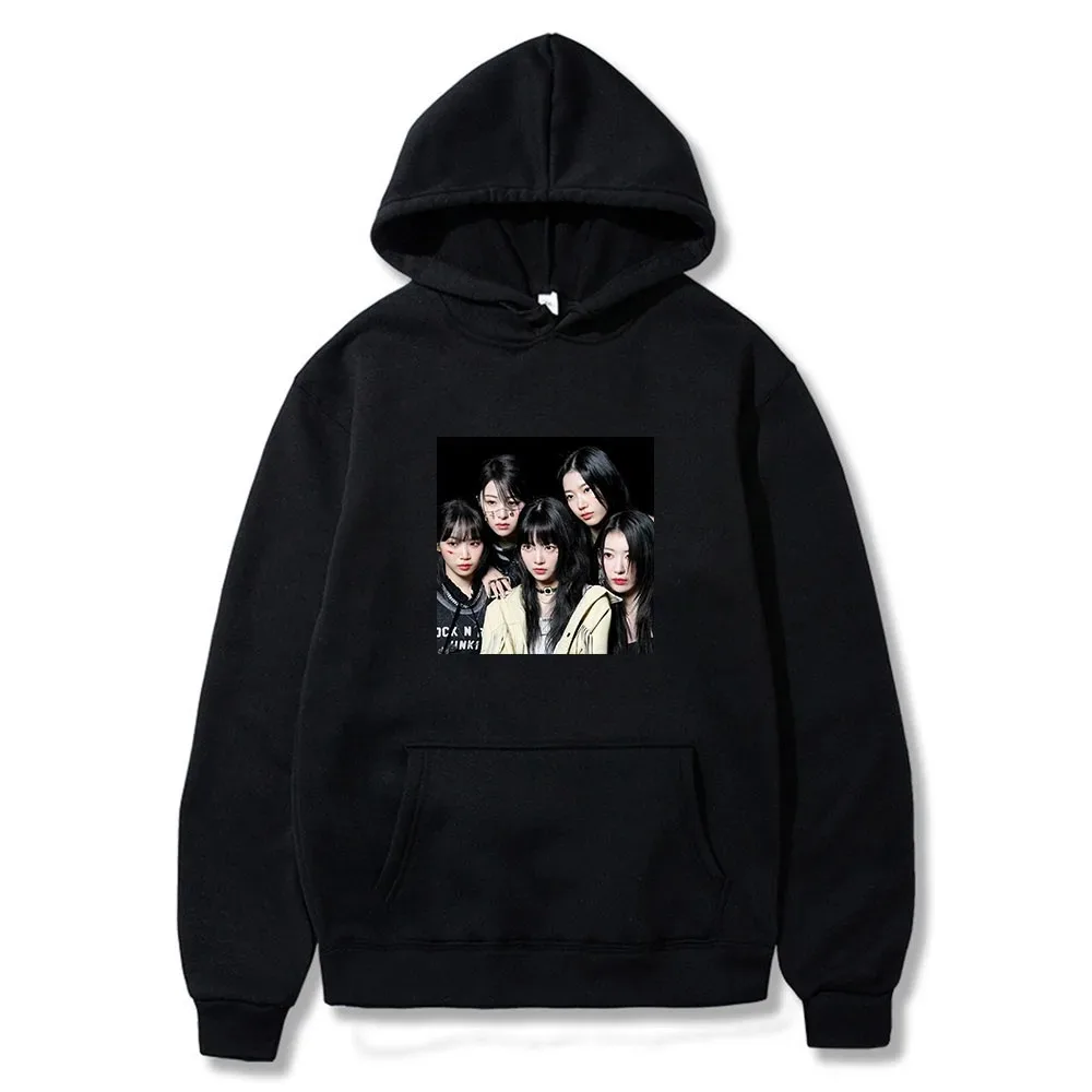 

LE SSERAFIM-Kpop Fleece Hoodie for Men and Women, Extra Large Sweater, Korean Fashion, Fatherhead Merch Fans Clothes, Warm