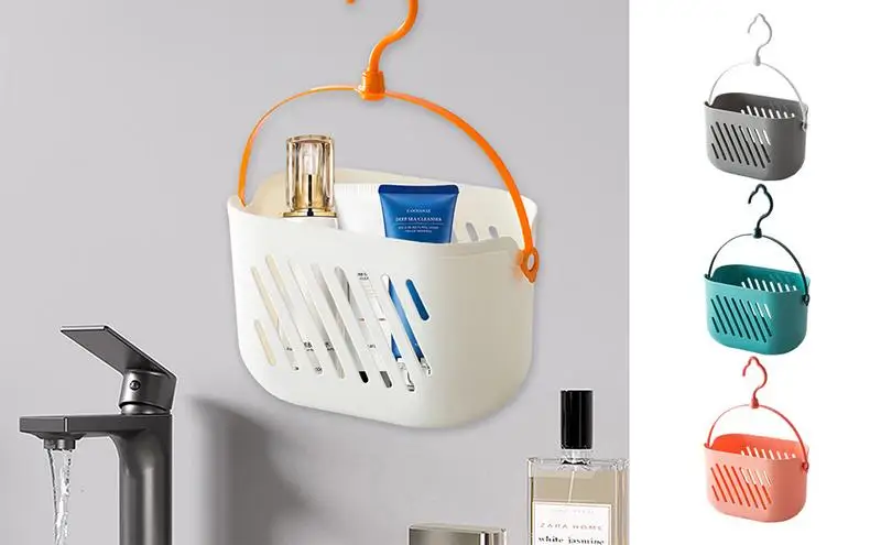 

Portable Shower Caddy Hand Basket Plastic Organizer Storage With Handle Bathroom Storage Organizer Basket Bathroom Kitchen stuff