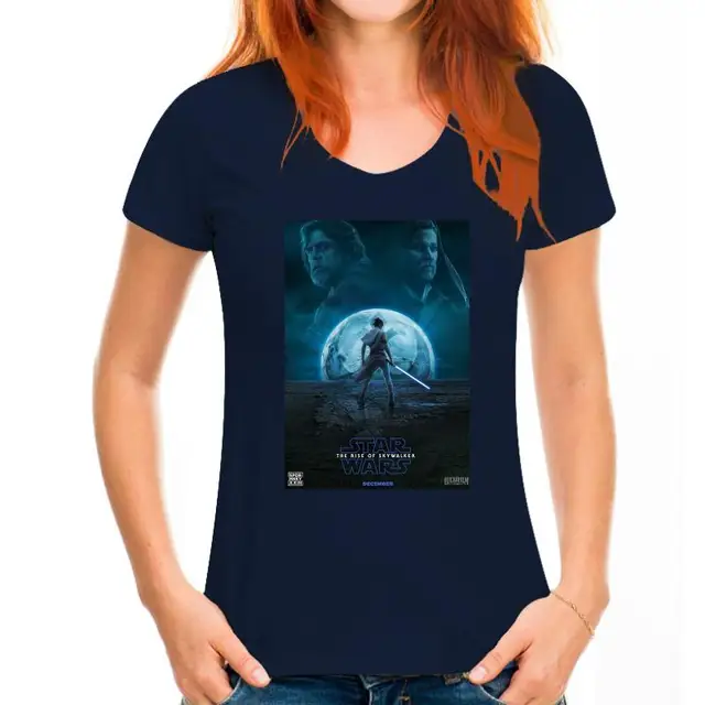 Rey Anakin Obi Wan T Shirt Black 