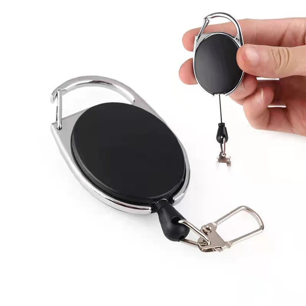 Anti Lost Keychain Telescopic Buckle Anti-theft and Anti-loss Key Chain Elastic Clasp Key Ring Quick Hanging Telescopic Fob For Car