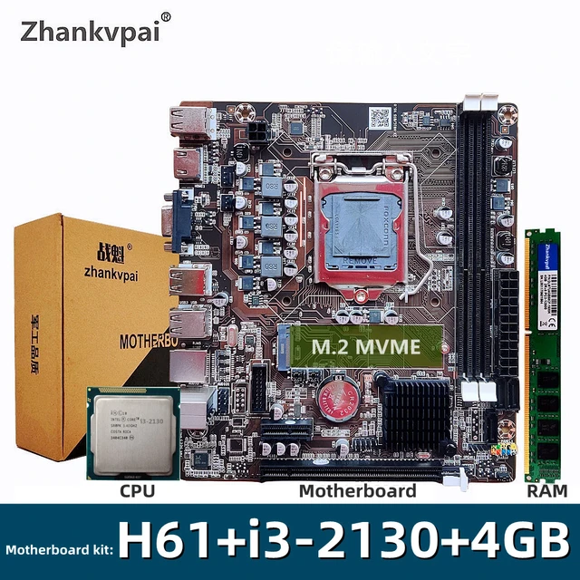 Carte MèRe D'Ordinateur H61S LGA 1155 2XDDR3 Emplacements Jusqu'à 16G PCI-E  16X 100M Ethernet ITX H61 Carte MèRe de Bureau - Cdiscount Informatique