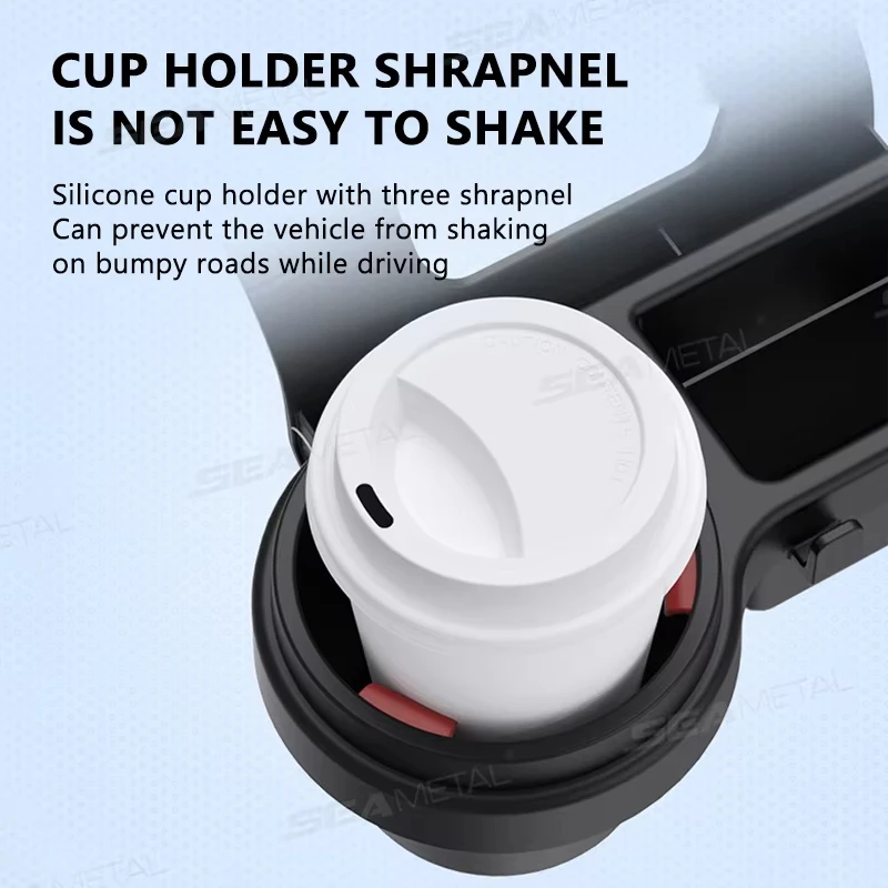 Car Cup Holder Phone Mount Organizer Auto Interior Storage Tray Door Window Pocket Rack Multifunctional Drink Bottle Accessory