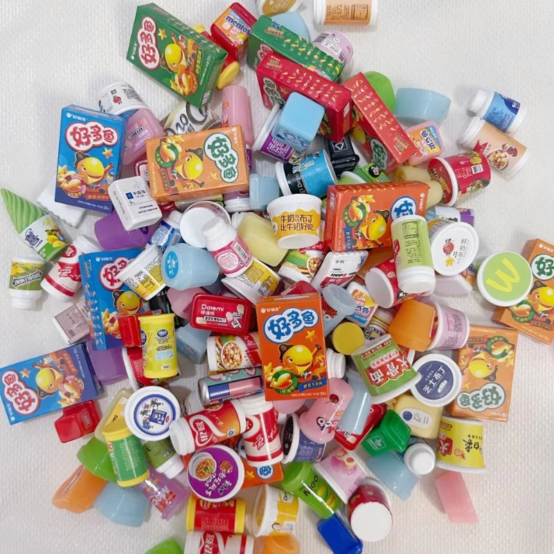 Mini simulation supermarket four shelves supermarket cashier toys for children play house