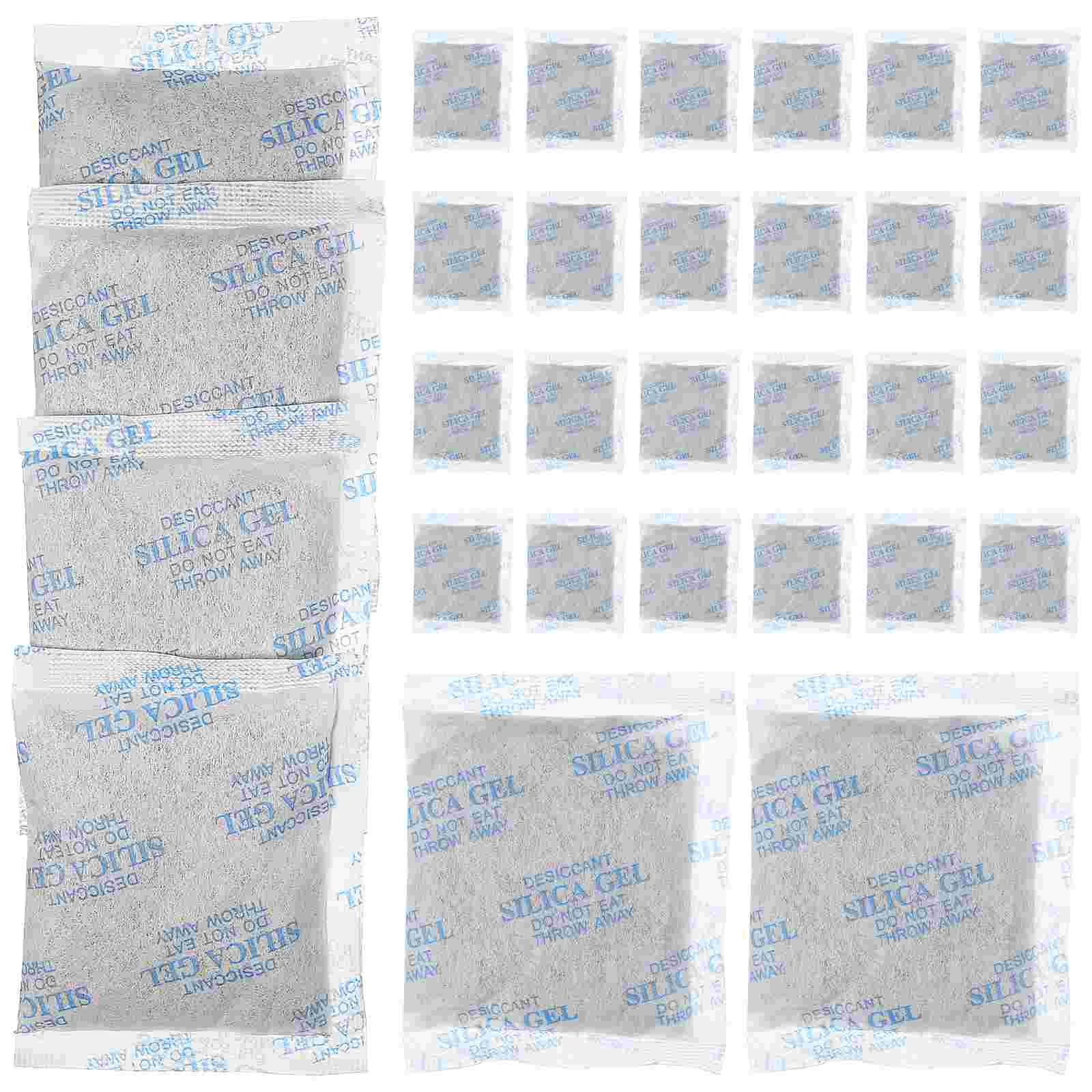 30 Pcs Packaging Desiccant Moisture Absorber for Safes Clothing Pouch Absorbers Storage Humidity Packets