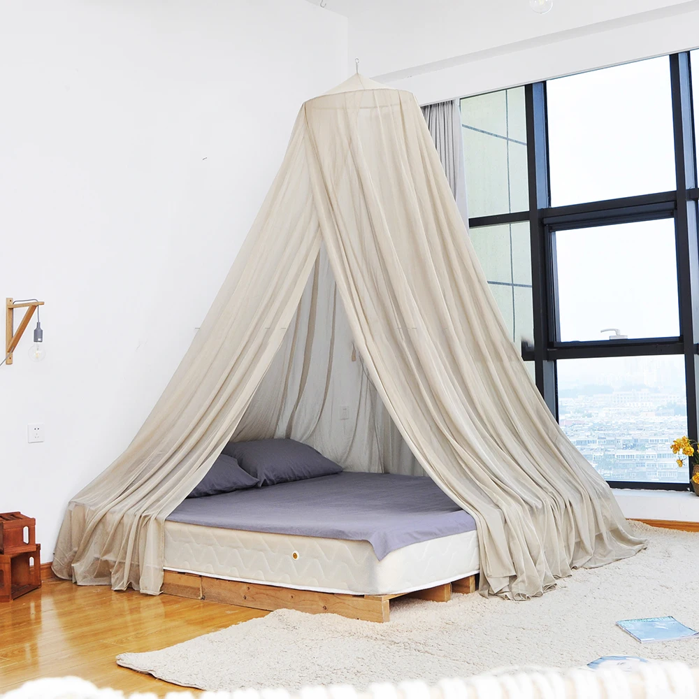 EMF Protection Mosquito Net Radiation Reducing Anti-mosquito Netting Dome Bed Canopy with Silver Fiber Mesh 3