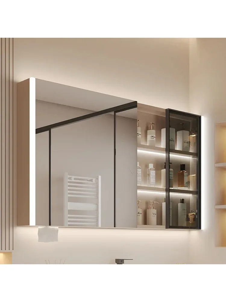 Sensor Bathroom Mirror Cabinet Fashion Defogging Storage Makeup Mirror Cabinet Simple Furniture Arredo Bagno