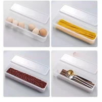 Boîte de rangement pour aliments frais, 2/4 pièces, conteneur de conservation des aliments frais, réfrigérateur froid scellé, boîte de rangement de fruits frais de cuisine avec couvercle, pots 6