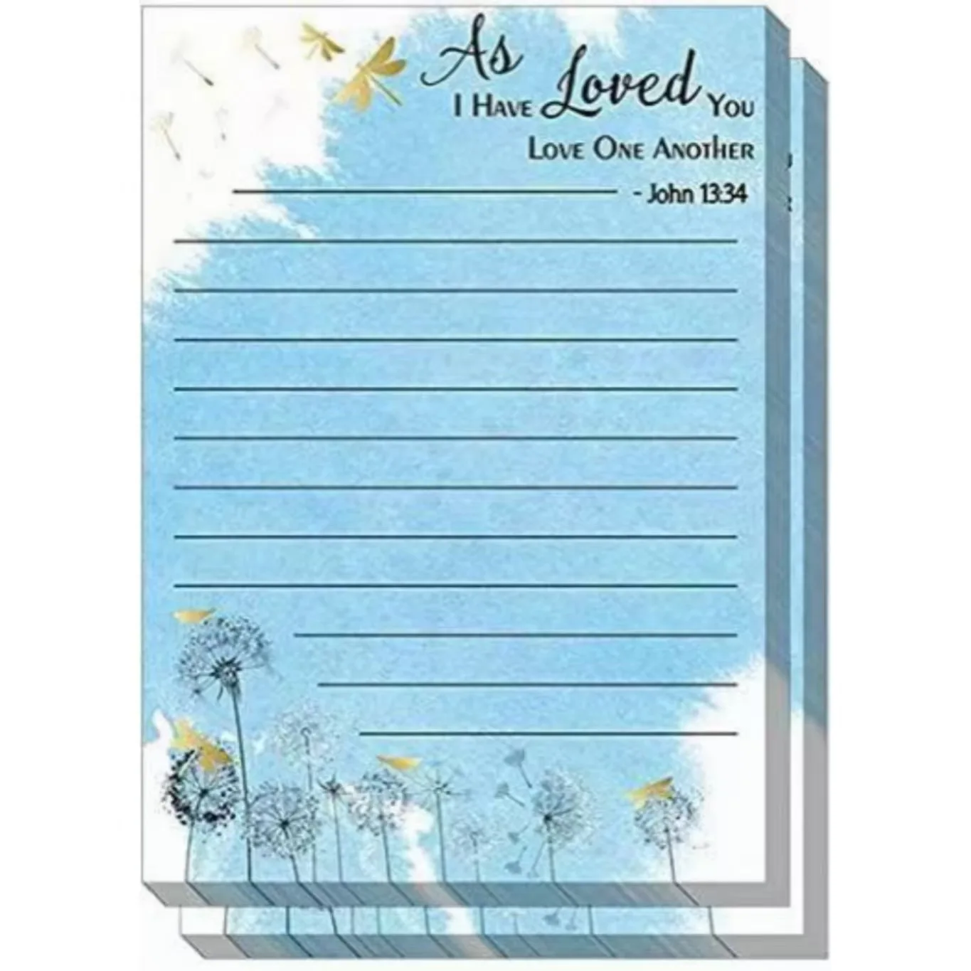 Watercolor Floral Sticky Notes - Self-Adhesive Memo Pads for Home, Office & School (30 Sheets)