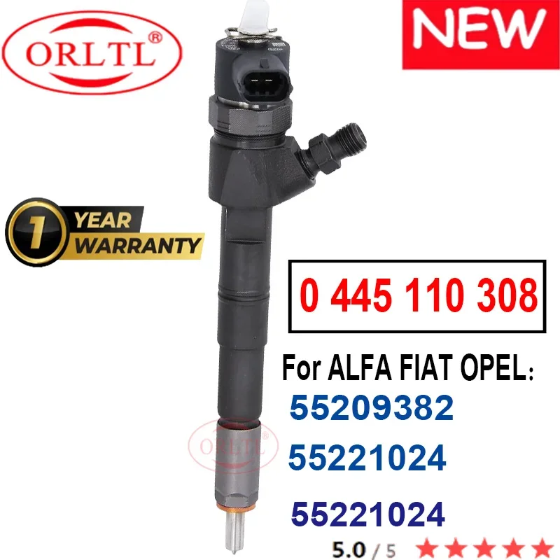 

ORLTL NEW 0445110308 55209382 55221024 55221024 for ALFA FIAT OPEL 0 445 110 308 Diesel Common Rail Fuel Injector