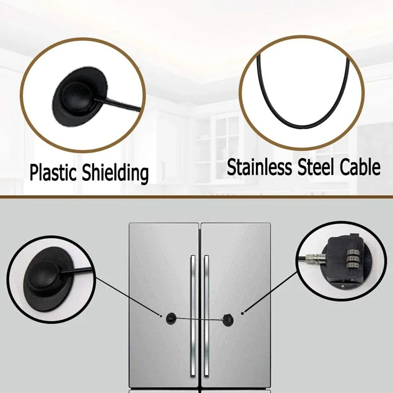 Baby safety refrigerator lock 1 sticky with padlock safety refrigerator door child protection window lock drawer window safety lock
