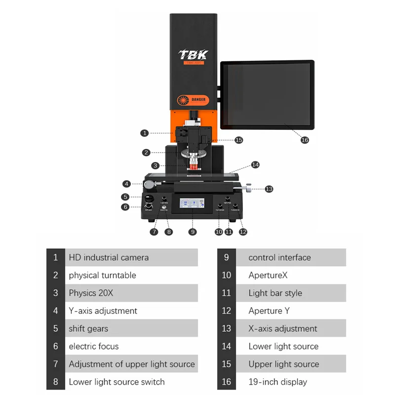 LY-TBK-501 Laser OLED Liquid Crystal Spot Welding Repair Machine All-In-One Laser Welder for Flex Ribbon Cable Repairing 1000W 6