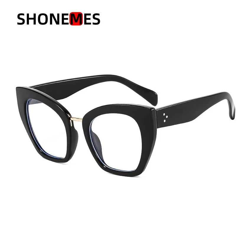 

Женские компьютерные очки ShoneMes, очки большого размера с блокировкой желтого и синего цветов, с леопардовым принтом