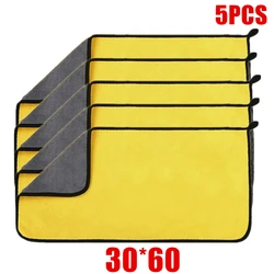 Premium Microfiber Detailing Towels for Car Cleaning and Drying - Set of 1/2/6 (30X60CM 5PCS)