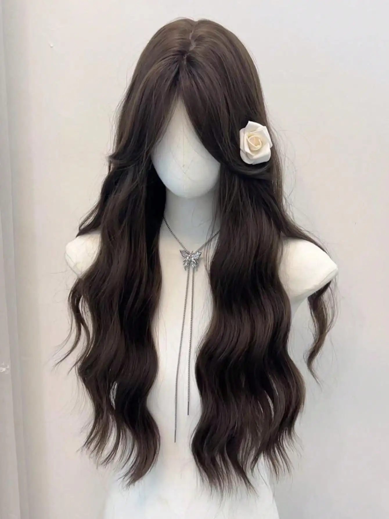 Brown Synthetic Long Curly Wig for Women