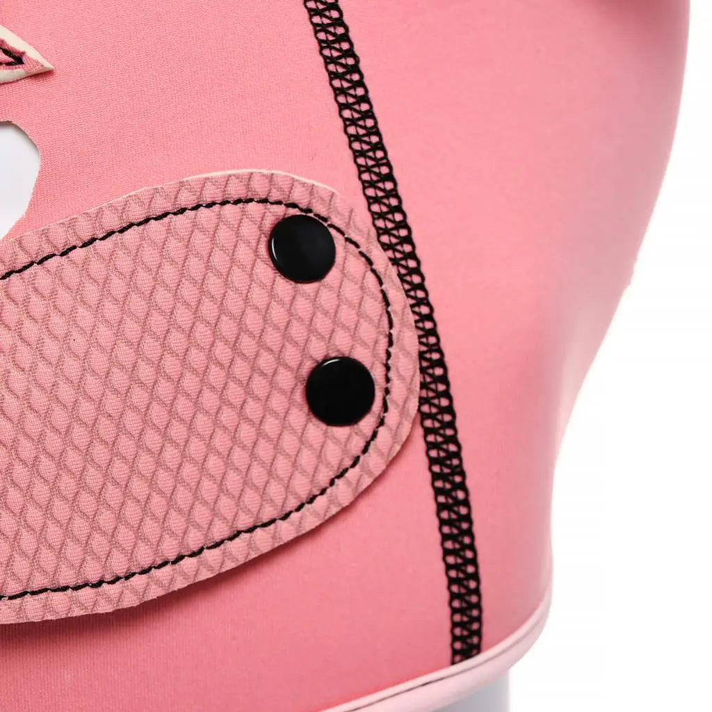 Costumi mascherati sexy di BDSM Bondage Latex Pig Play Cappucci rosa con bocca apribile per schiavo fetish Cospla_voghion.com