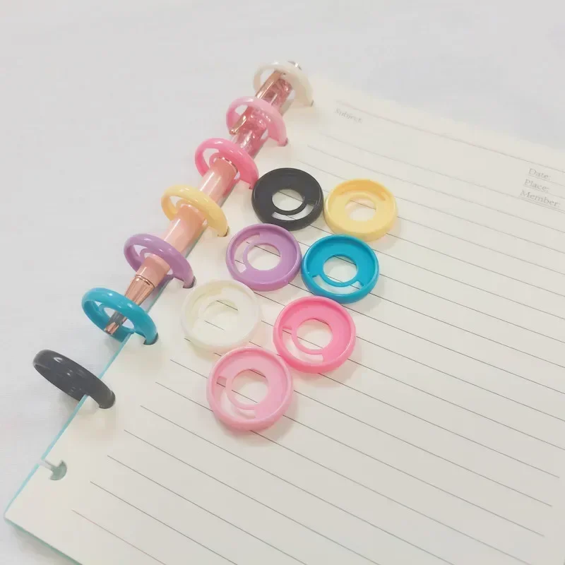 Plastic Binding Rings Loose Leaf Binding Coil Book Binding Supplies 100PCS 28MM for Mushroom Hole
