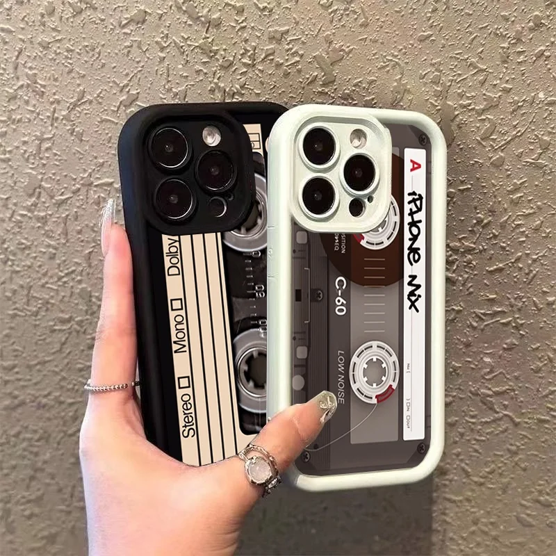 Retro Cassette Tape Design Phone Case Cover