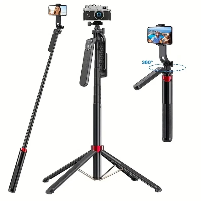 Portable Tripod with Wireless Remote & 360° Rotation 3