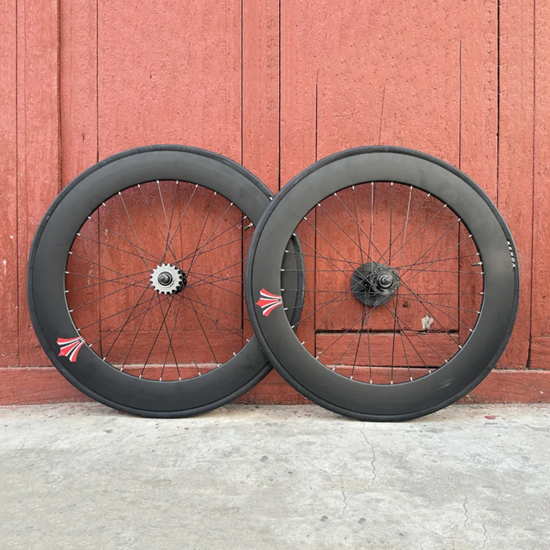 700C Fixed Gear Wheelset 70mm Aluminum Alloy Flip-Flop Track/Road