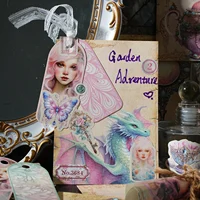 Retro Exquisite Material Pack Dark Night Fairy Tale Series Handmade Scrapbook Paper for Gift Packaging Craft Paper Decoration 2