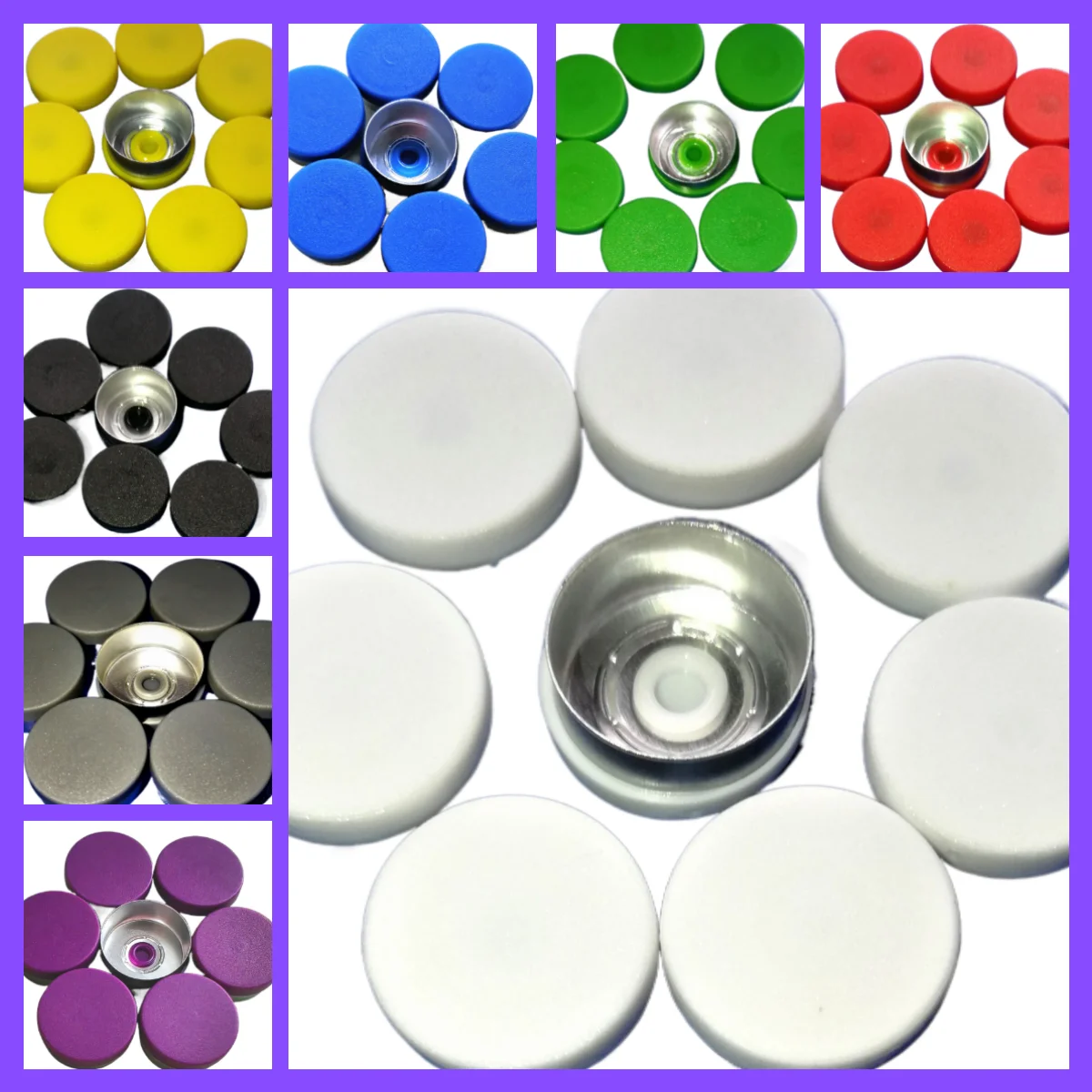 20mm Aluminium Plastic Cap,1,000pcs/lot, All Kinds Of Colored  Caps, pharmaceutical caps,tops for crimp glass vial 4