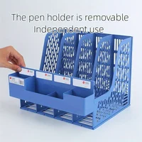 1 Pcs, Thickened, Quadruple File Bar, Desktop File Shelving, Storage Box, Pen Holder Frame, File Box, Office Supplies 1