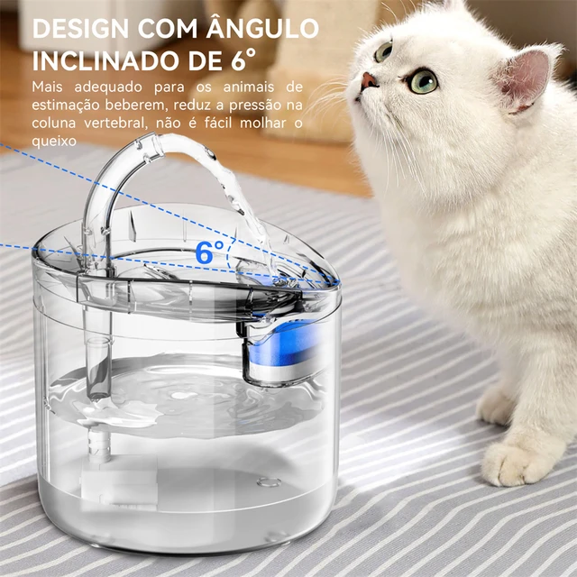Fuente de agua automática para gatos, dispensador de agua con grifo para  perros, filtro transparente, bebedero con Sensor para mascotas, Alimentador  automático para beber, 2,3 L - AliExpress