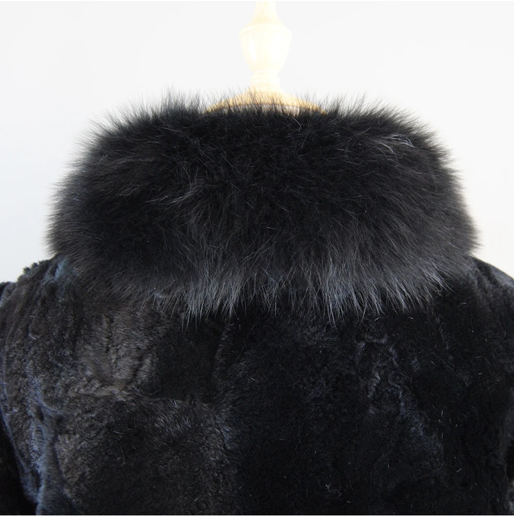 Rex Rabbit Fur Coat | Slim Fit Natural Fur Jacket For Women Winter Outerwear