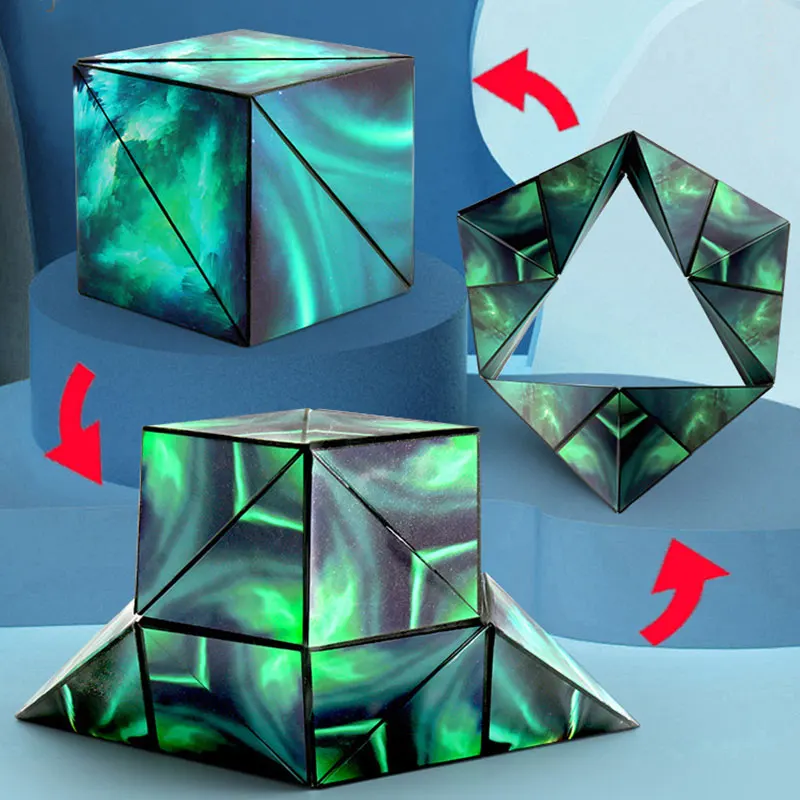 2022 New geometric magnetic Magice cube 3D Rubik's children's adult brain development thinking trainer |
