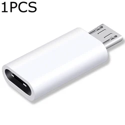Compact Type C to Micro USB Charging Adapter Converter (White1PCS)