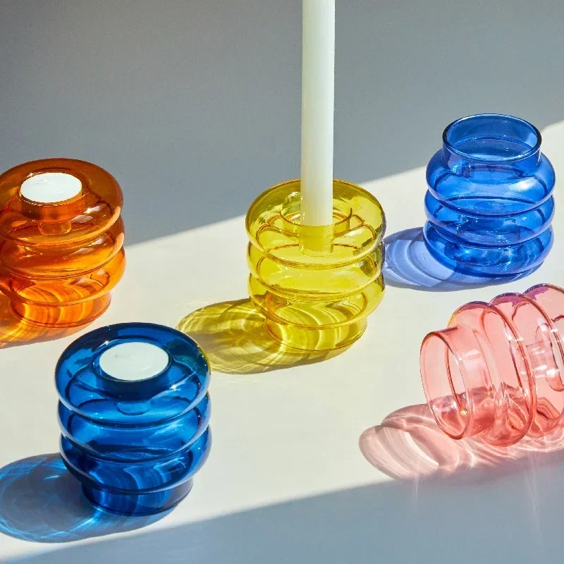 이중 목적 촛대 테이퍼 캔들 홀더 홈 웨딩 장식을위한 Tealight 촛대 파티 꽃병 테이블 센터 피스