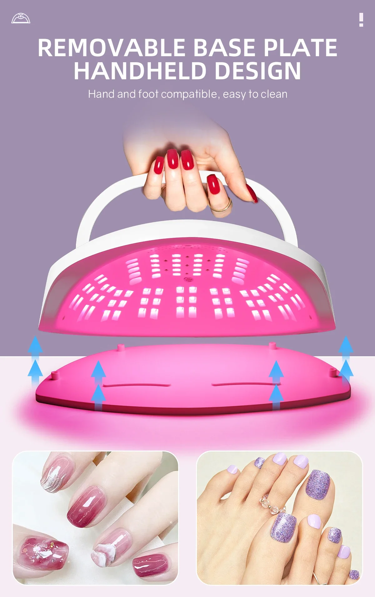 Description Picture 6 of item380W UV LED Lamp for Nail  84 LEDs Nail Dryer with Auto Sensor Quick-drying Manicure Lamp for Home Salon Nail Art Equipment
