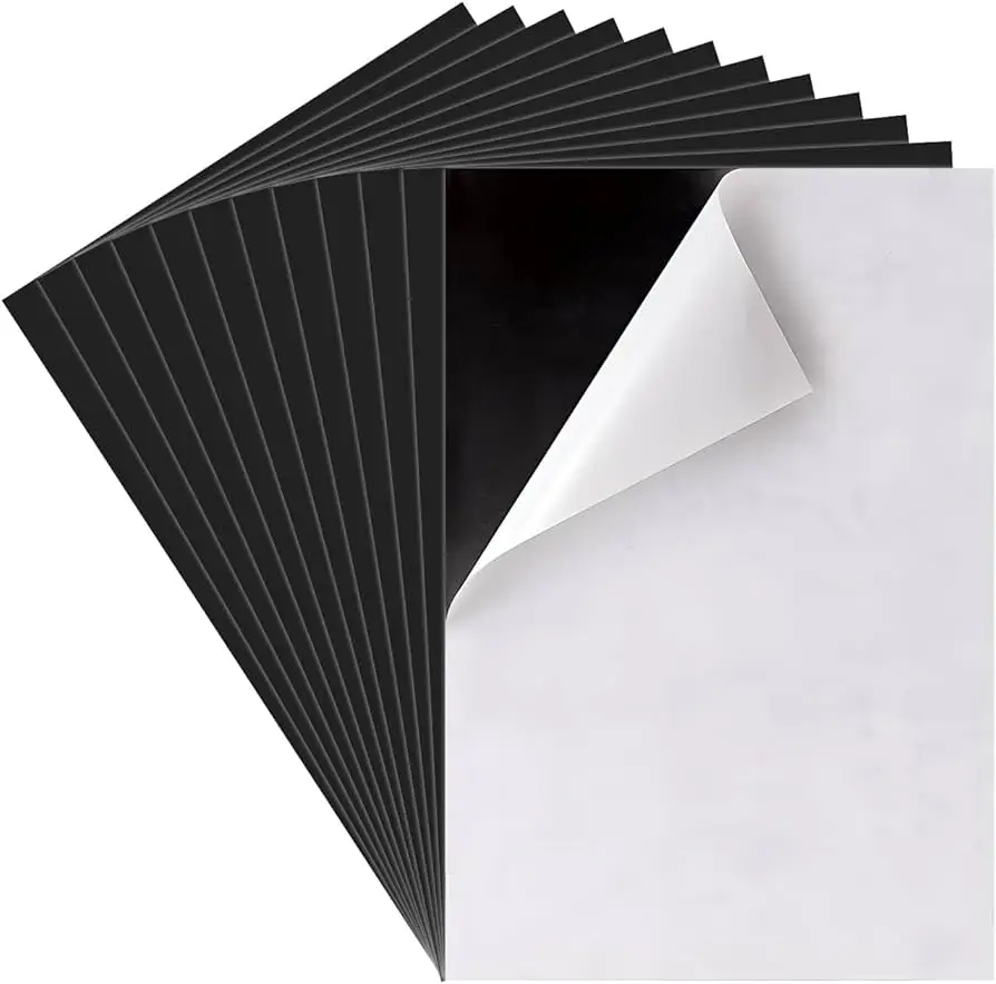 HUSPER 10 PCS 접착 자기 지지대 4x6 인치 사진 및 그림 자석 용 유연한 자석 시트 공예 자석 스티커