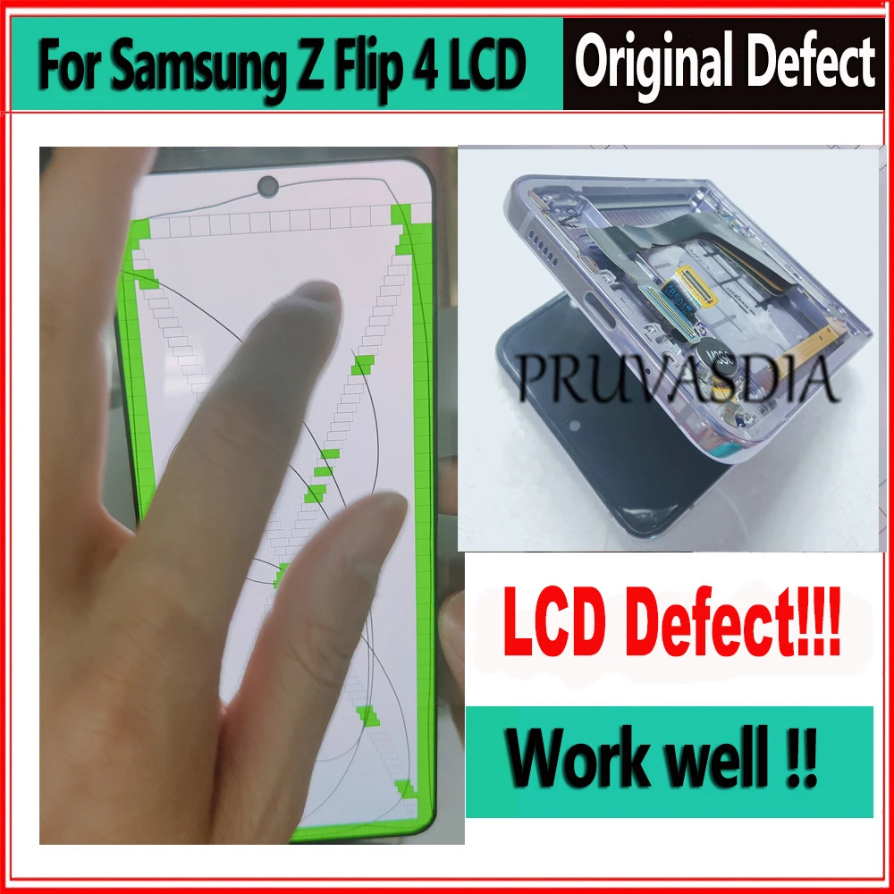 Original Defect For Samsung Galaxy Z Flip 4 Lcd Display Touch Screen