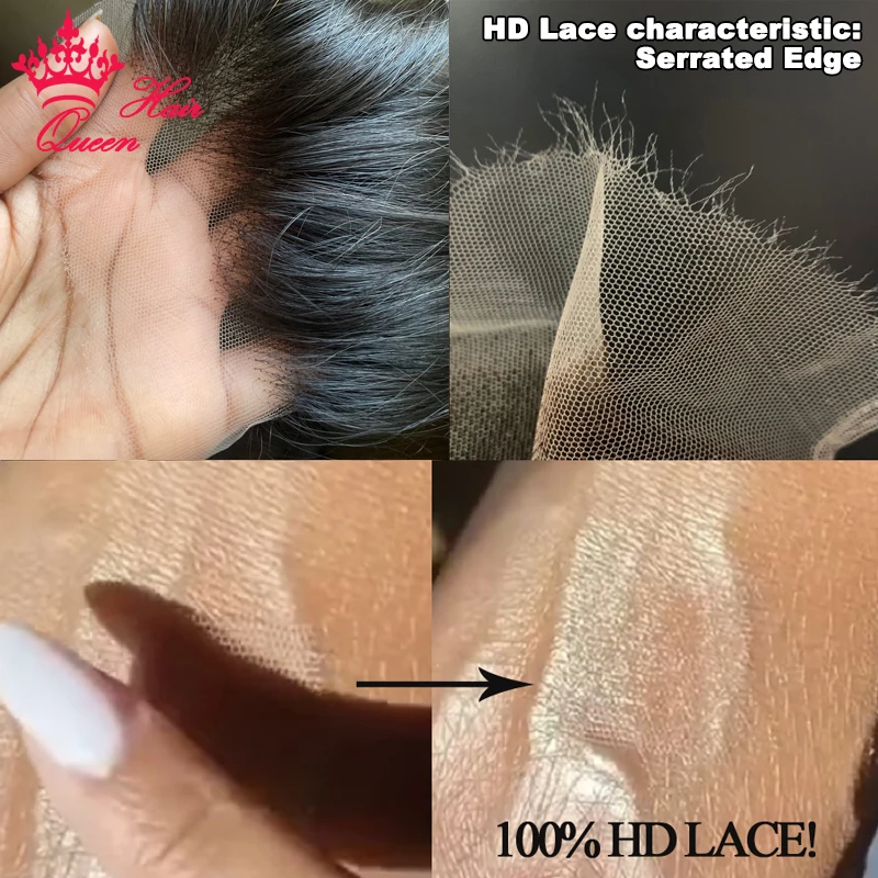 Real HD Invisible 13x6 13x4 7x7 6x6 5x5 4x4 Pre Plucked Lace Closure 100% Virgin Human Raw Hair HD Lace Frontal Queen Hair human hair closure human hair frontal human hair lace product