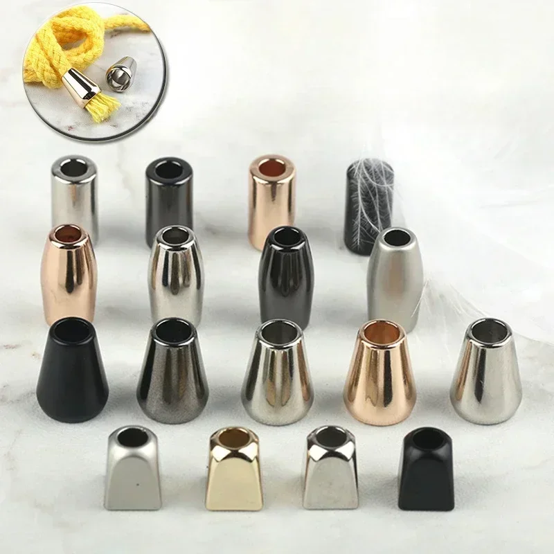 Metal Cord Stoppers Smooth Zinc Alloy 10pcs For Tracksuit Down Jackets DIY Apparel Sewing