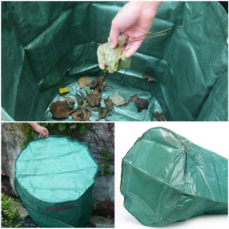 Folding Leaf Bags Garden Waste Collection Bag Reusable Deciduous Bag Weed  Bags Fallen Leaves Water Repellent Large Capacity - AliExpress