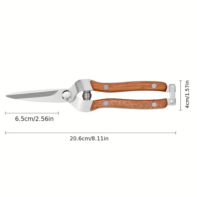 Pruning shears full set of gardening shears garden elbow garden scissors picking fruit shears spring manual tool scissors 3