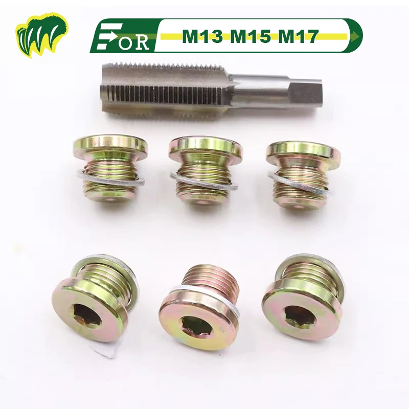 For M13 M15 M17 Oil Drain Plug Screw Sump Drain Nut Oil Drain Bolt With Screw slip tooth repair tool