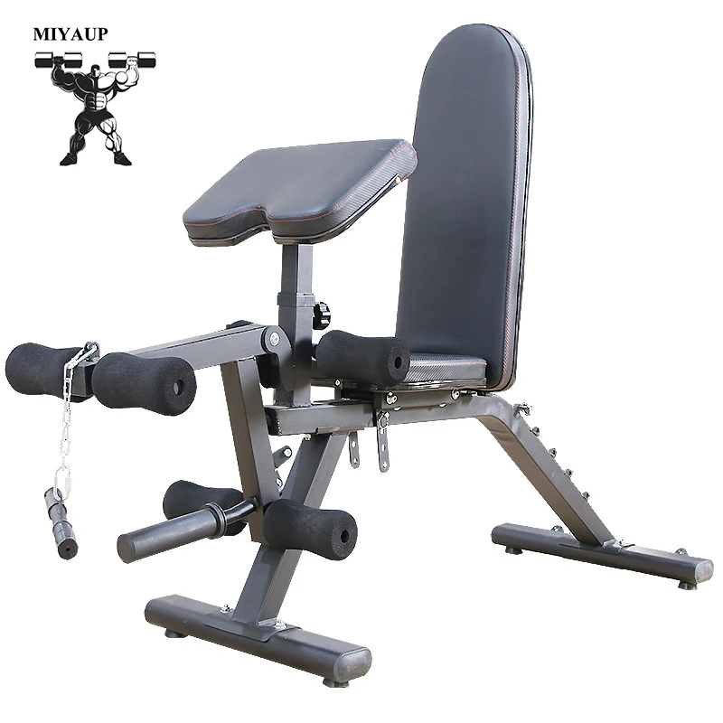 MIYAUP Zero Move Adjustable Commercial Dumbbell Chair Press Fitness Priest Home Sit Up Board