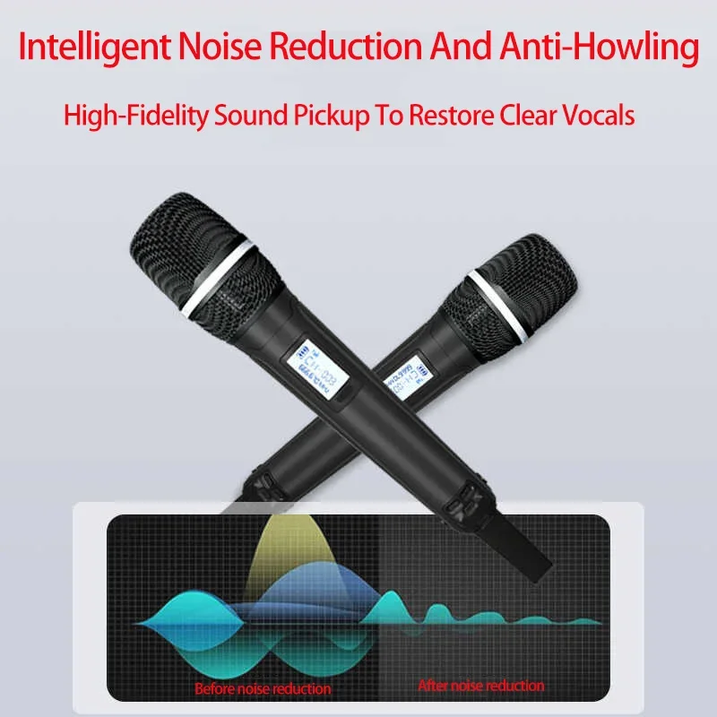 Paulkitson SKM 9900 Digital Wireless microphone for Stage Performance Ktv One To Four