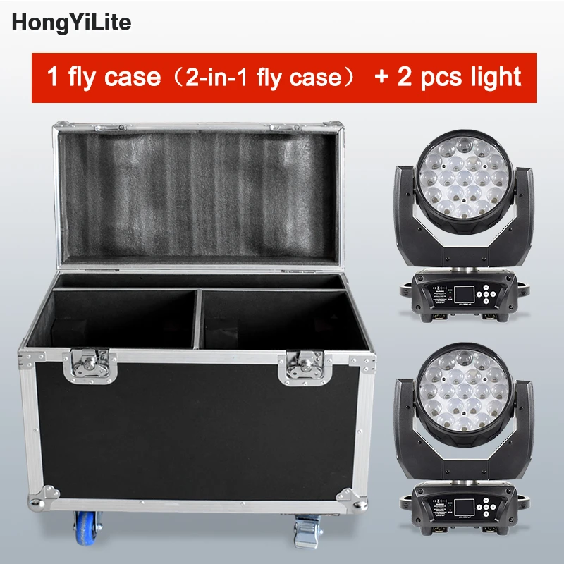 DMX Light Moving Head Lyre Led Zoom Wash And Beam 19X15W Professional Light With Availability Of The Flight Cases