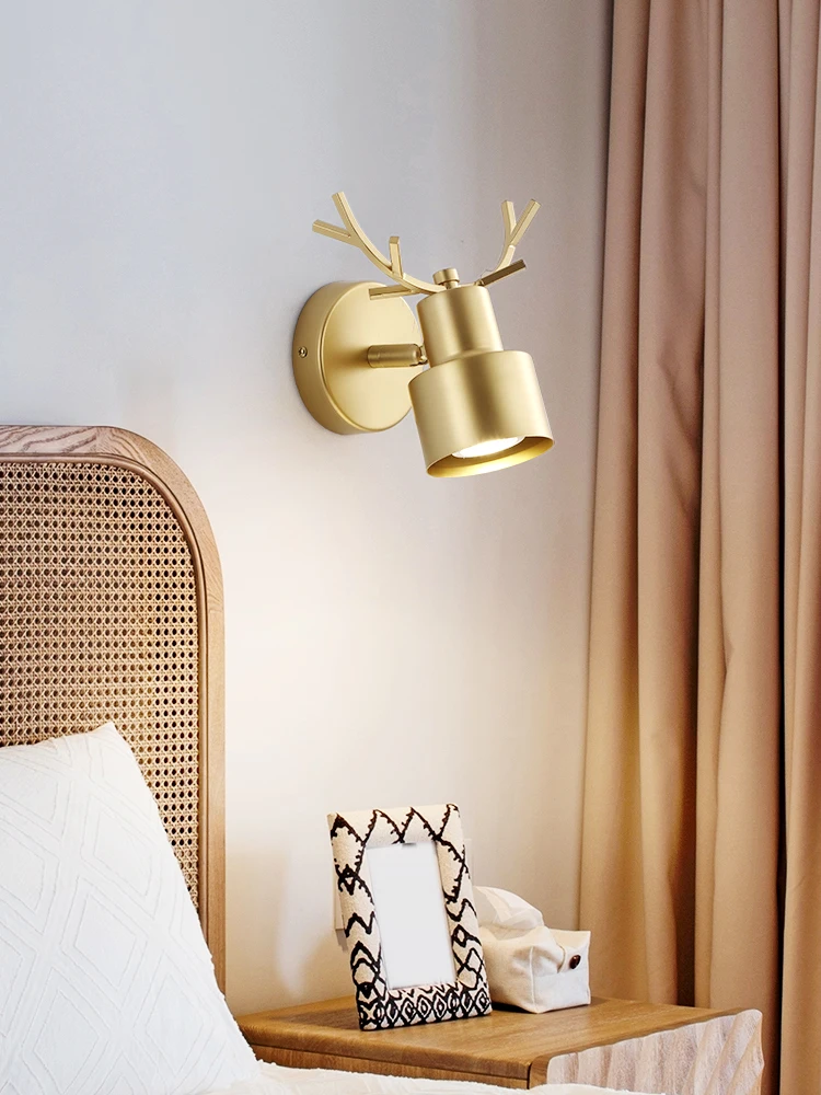 OMEE Nordic LED Wall Lights With Switch Fashion 7W White Black Wall Lamp Fixture Corridor Aisle Beside Lighting Art Deco Sconce