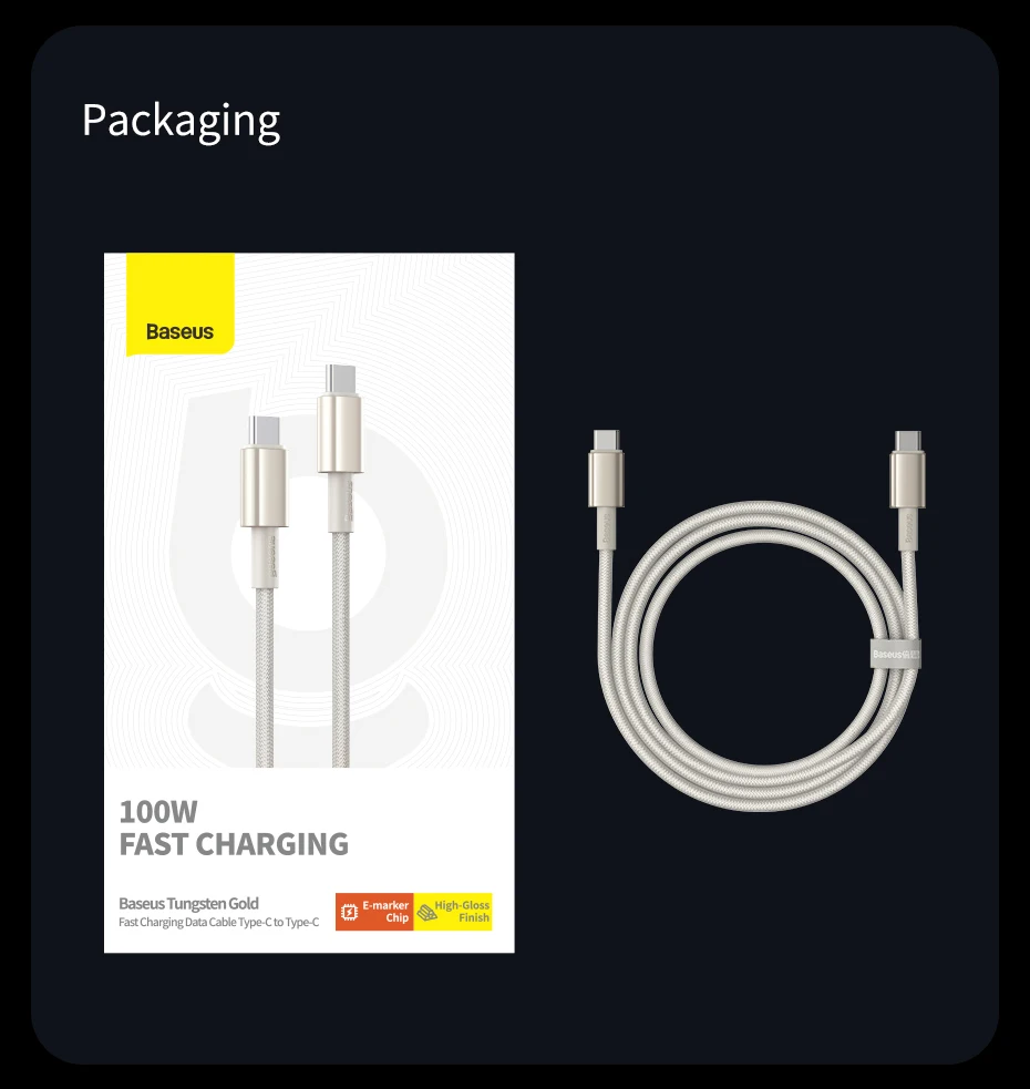 كيبل Baseus W USB-C شحن سريع لهاتف آيفون 15 وماك بوك - صورة المنتج 13