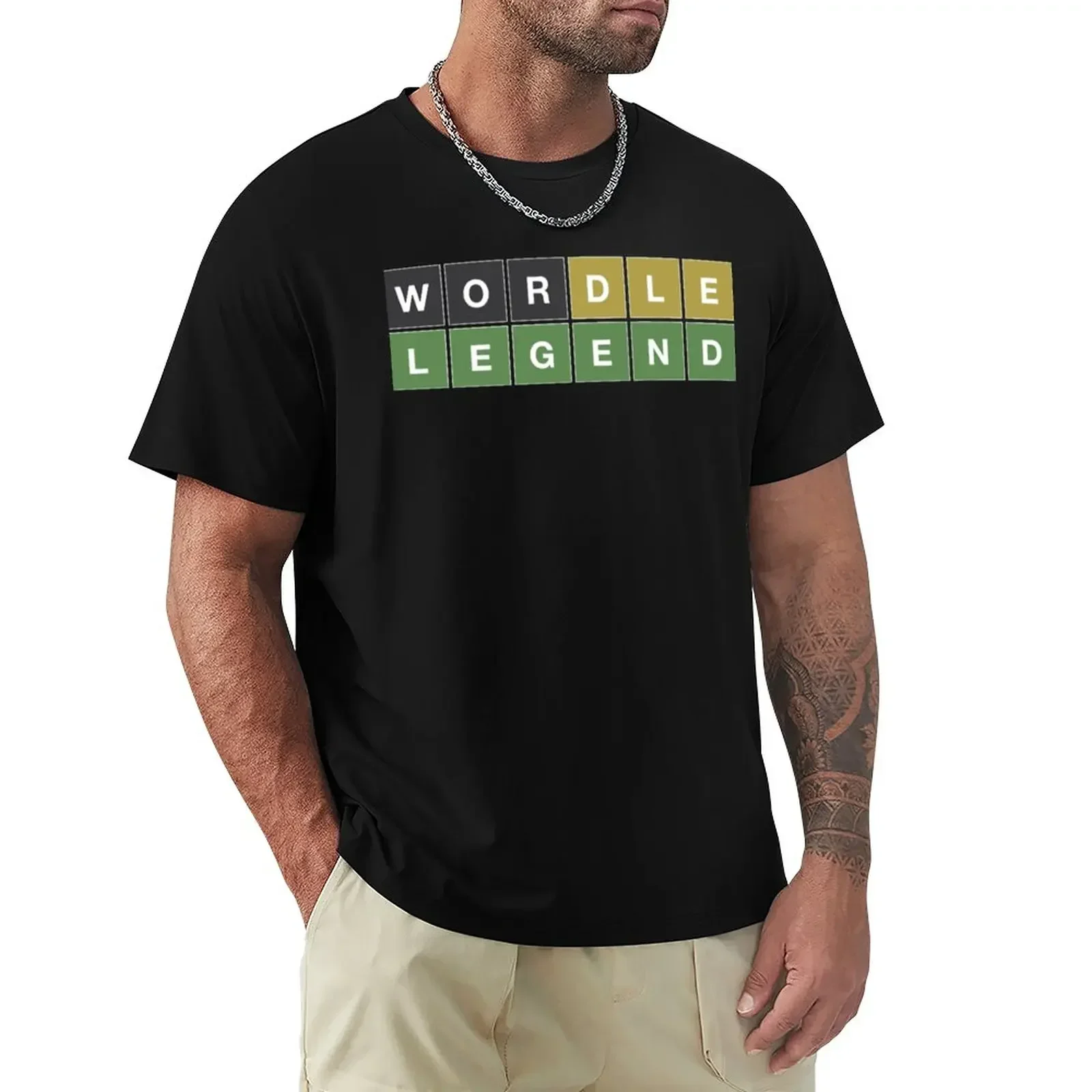 

Футболка Wordle Legend (в стиле Wordle), спортивные женские топы, индивидуальные мужские футболки большого размера, повседневные стильные хлопковые футболки