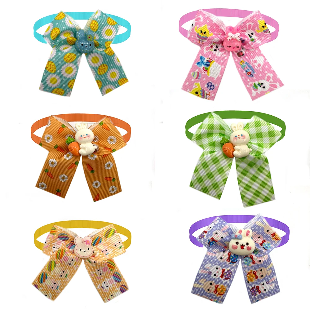 50/100pcs Easter Pet Dog Bow Ties Small Dog Fashion BowTie Adjustable Collar Pet Grooming Bows Dog Accessories for Small Dogs 3