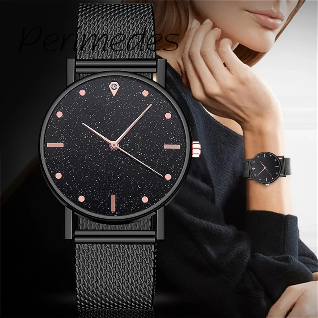 

Luxury Women'S Watches 2024 Quartz Movement Watch Slim Profile Stainless Steel Dial Casual Bracelet Watch Fashion Reloj Mujer