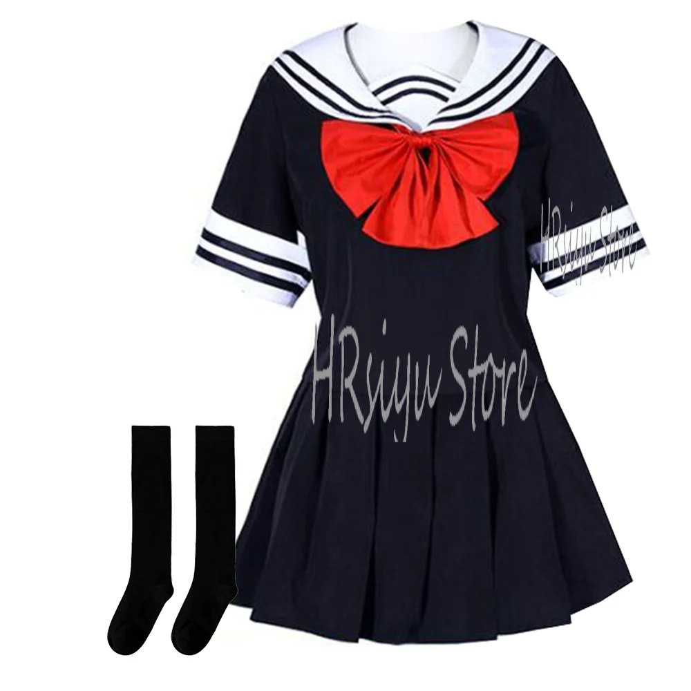 

Аниме Косплей Костюм Yatsumura Tsuyuno AsagiriAya школьное матросское платье индивидуальный ваш размер